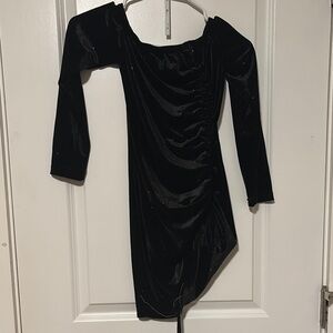 Elegant Black Velvet Dress